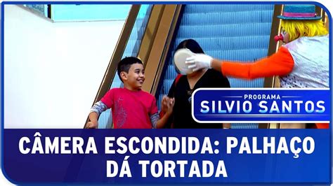 Câmera Escondida Palhaço Dá Tortada I Clown Prank SBT YouTube