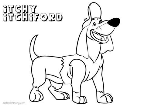 All Dogs go to Heaven Coloring Pages Itchy Itchiford - Free Printable Coloring Pages