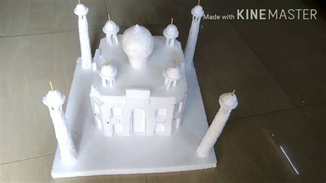 thermocol craft थरमकल स तजमहल कस बनय how to make Taj Mahal