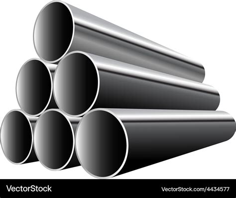 Steel pipes Royalty Free Vector Image - VectorStock