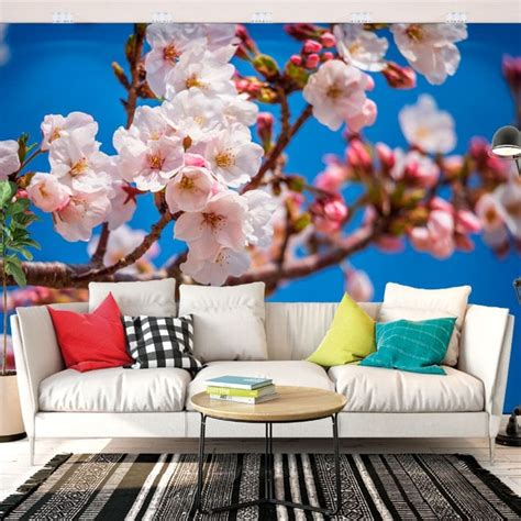 🥇 Wall mural japanese cherry blossom 🥇