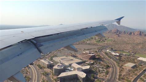 United Airlines Airbus A320 232 N468UA Descent And Landing In PHX