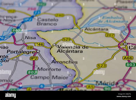 Map Of Alcantara Spain Hi Res Stock Photography And Images Alamy