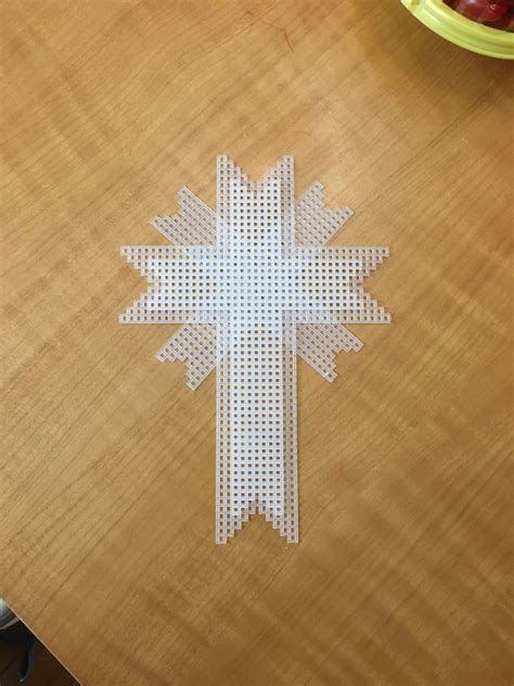 Pre Cut Plastic Canvas Cross Set For A Three Dimensional Etsy