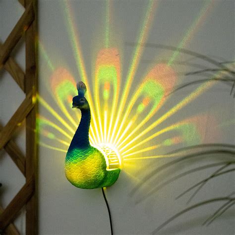 RGB LED Extérieur Lampe Solaire Déco Luminaire Jardin Cour Mur Oiseau