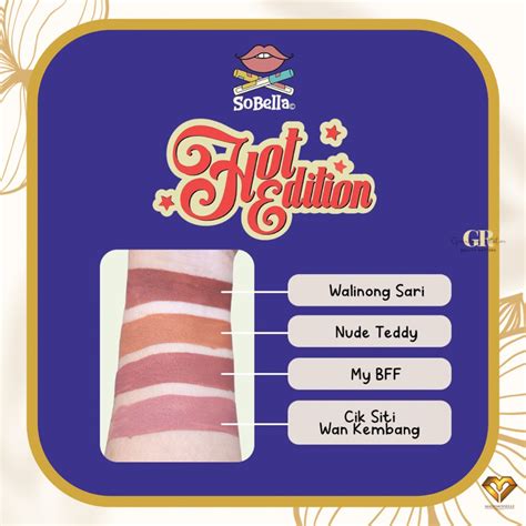 Ready Stock SOBELLA NEW HOT GLAM EDITION RAYA EDITION 2022 LIPMATTE Shopee Malaysia