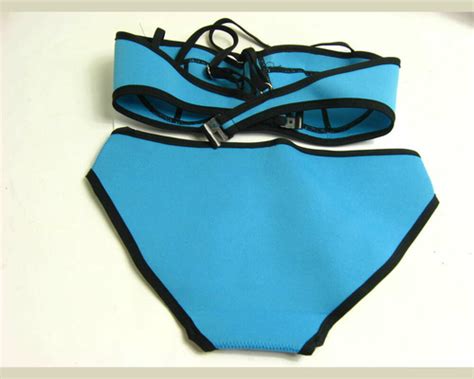 Bikini neonowy strój kąpielowy neon L M