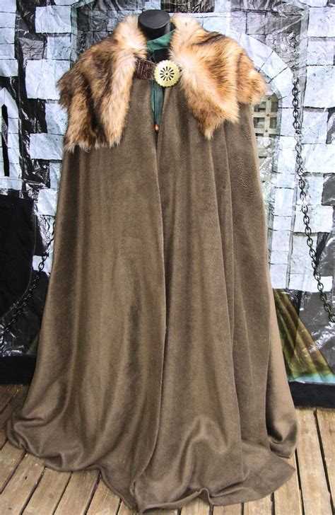 Mens Larp Medieval Cloak Cape Viking Clothing Medieval Clothing