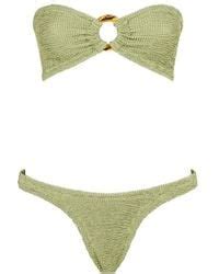 Hunza G Gloria Bikini In Green Lyst