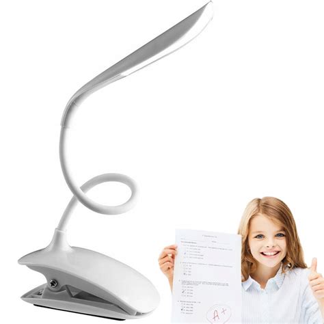 LAMPKA LED BIURKOWA SZKOLNA NOCNA USB DOTYK KLIPS 16738839747 Allegro Pl