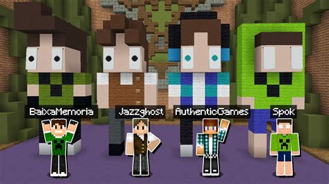 Minecraft Build O Os Youtubers Da Fam Lia Craft Build Battle