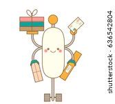 kawaii robot vector clipart image  stock photo public domain