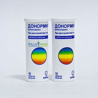 Таблетки Донормил - инструкция по применению и цена