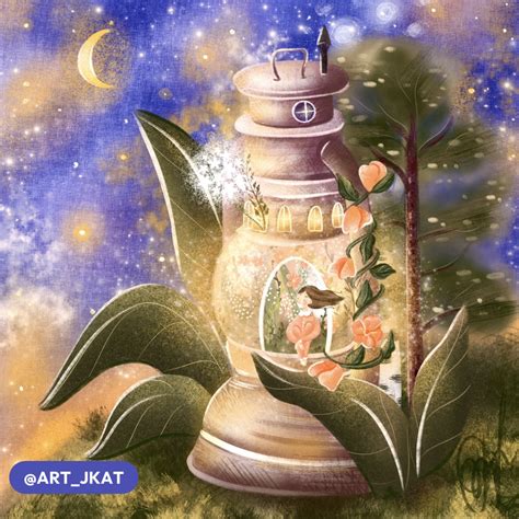 Иллюстрация Волшебный мир в стиле 2d, другое, книжная графика