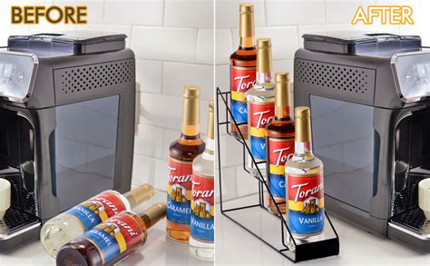 Kimilus Coffee Syrup Rack For Coffee Bar Accessories Fits