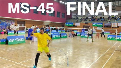 Final Men S Singles Masters National Badminton Championship Goa