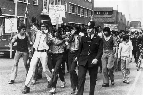 Striking Seventies Protesting Over Pay And Alleged Racial