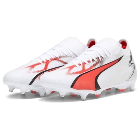 PUMA Ultra Match SG Breakthrough Hvid Sort Rød unisport dk