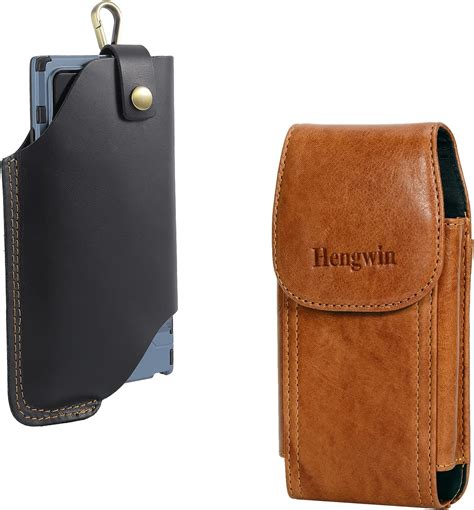 Amazon Pack Hengwin Vertical Leather Cell Phone Belt Holster And