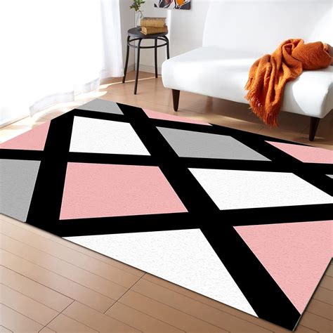 Pink Geometric Rug Atelier Yuwa Ciao Jp