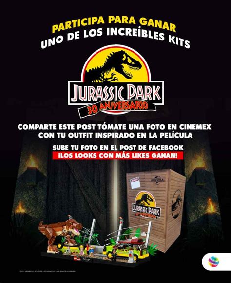 Concurso Cinemex Jurassic Park Gana Kits De Jurassic Park