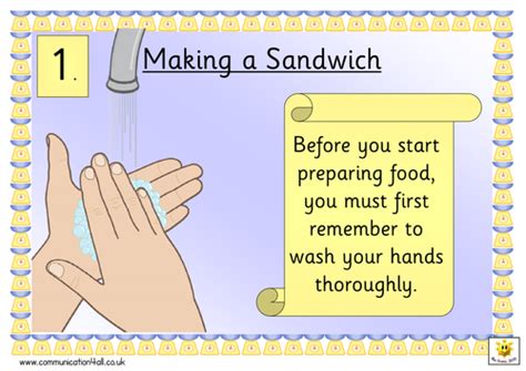 Making A Sandwich Sequence Cards Teaching Resources