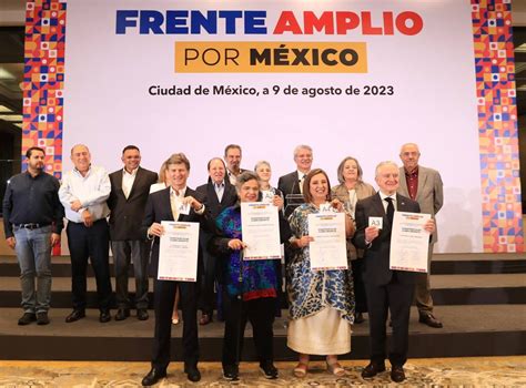 Quedan Cuatro Precandidatos En El Frente Amplio Xóchitl La Que Obtuvo