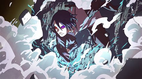 Red Purple Eyes Sasuke Uchiha Anime Boy Character 4k Hd Naruto