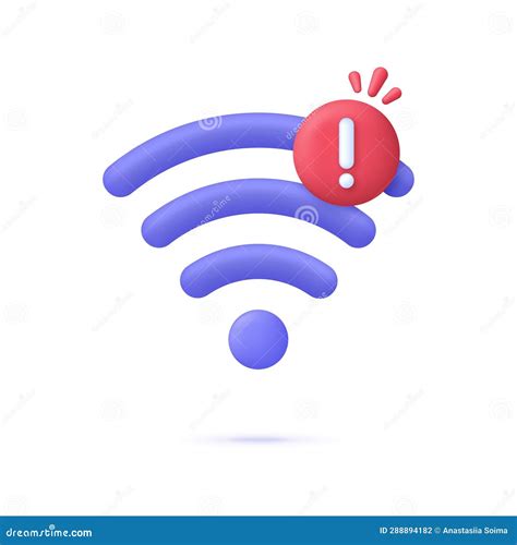 D Wireless Or Wifi Illustration Bad Connection Concept Lost Network