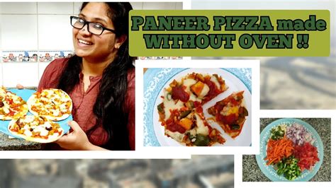 PANEER PIZZA 😋 | WITHOUT OVEN | PREPARATION | FUNNY MOMENTS 🤣 | ENGLISH ...