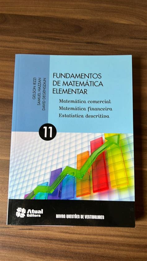 Livro Fundamentos De Matemática Elementar Vol 11 Livro Editora Atual