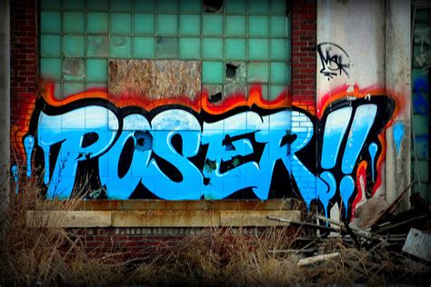 Poser Graffiti at Packard Plant in Detroit Photograph by Anita Hiltz ...