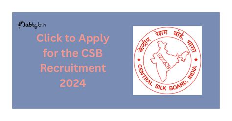 Central Silk Board Recruitment 2024 Jobleela In