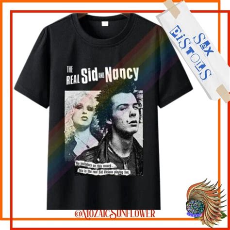 SEX PISTOLS Shirts Sid And Nancy Sex Pistols Black Cotton