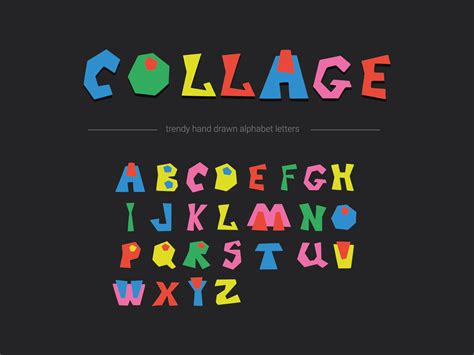 Lettering Alphabet Fonts How To Draw Hands Collage Letters