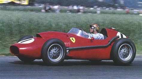 Peter Collins Ferrari Winning The British Gp Silverstone