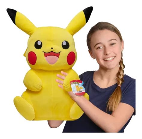 Pelúcia Pokémon gigante 24 polegadas adorável Ultrasu Color Pikachu