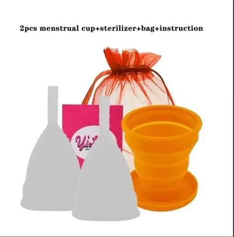 Kit Copa Menstrual S L Vaso Esterilizador bolsita Cuotas sin interés