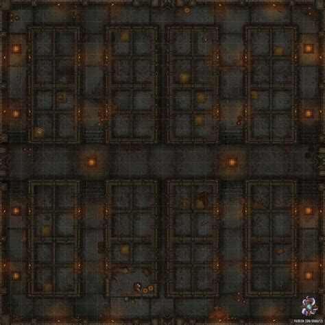 Art Oc Warehouse Battle Map 30x30 Rdnd