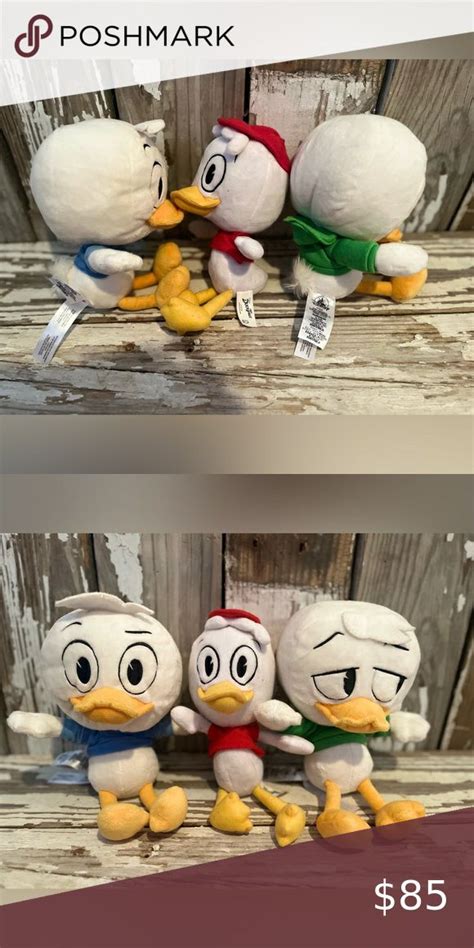 Disney Store Duck Tales Huey Dewey Louie Plush In 2024 Duck Tales