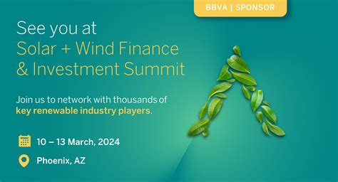 Bbva At Solar Wind Finance And Investment Summit Bbva Cib