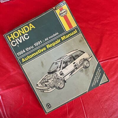 HONDA CIVIC Repair Manual 1984 1991 All Models Haynes 42023 EBay