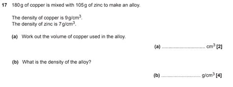 Gcse Compound Measures Questions And Answers