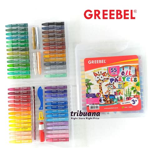 Jual Oil Pastel Crayon GREEBEL Isi 55 Warna Shopee Indonesia