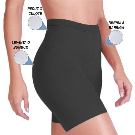 Kit 3 Short intimo feminino segunda pele shortinho anágua lingerie modeladora Shopee Brasil