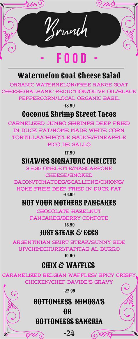 Sunday Brunch — Shawns Crazy Saloon