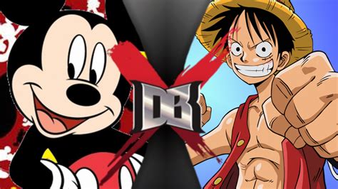 Mickey Mouse Vs Monkey D Luffy Dbx Fanon Wikia Fandom