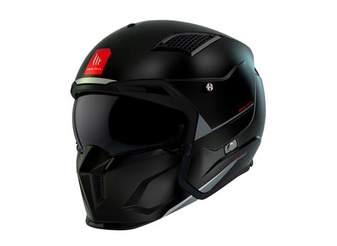 Casco Mt Streetfighter Sv S Solid A Negro Mate