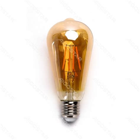 Żarówka Led Filament E27 St64 8w 2200k Bursztynowa 199166 • Cena