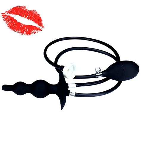 Anal Cleaning Inflatable Butt Plug Silicone Adult Toy Etsy